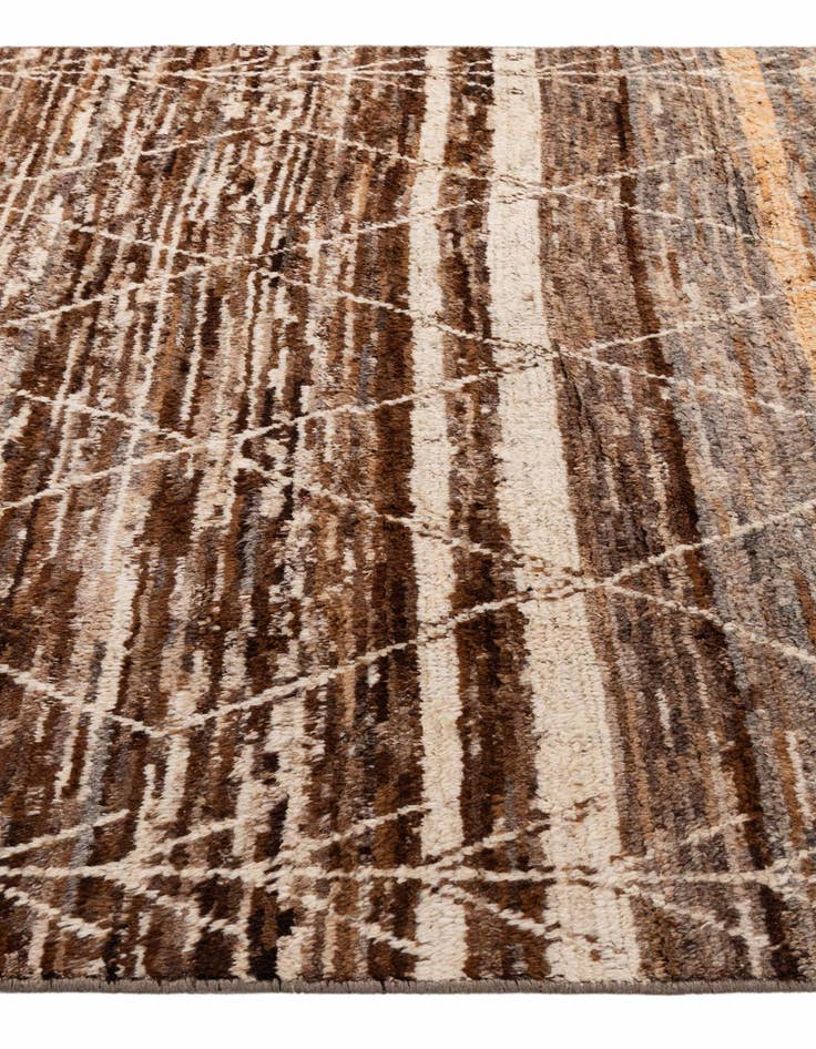 Detail image of  6' 6 x 9' 6  Hand Knotted Moroccan Wool Rug