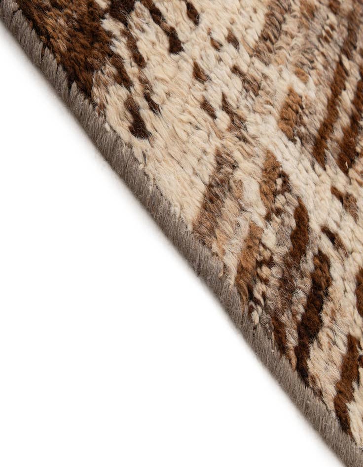 Detail image of  6' 5 x 9' 10  Hand Knotted Moroccan Wool Rug