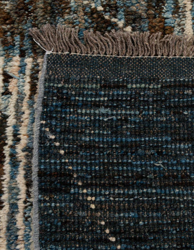 Detail image of  6' 7 x 9' 4  Hand Knotted Moroccan Wool Rug