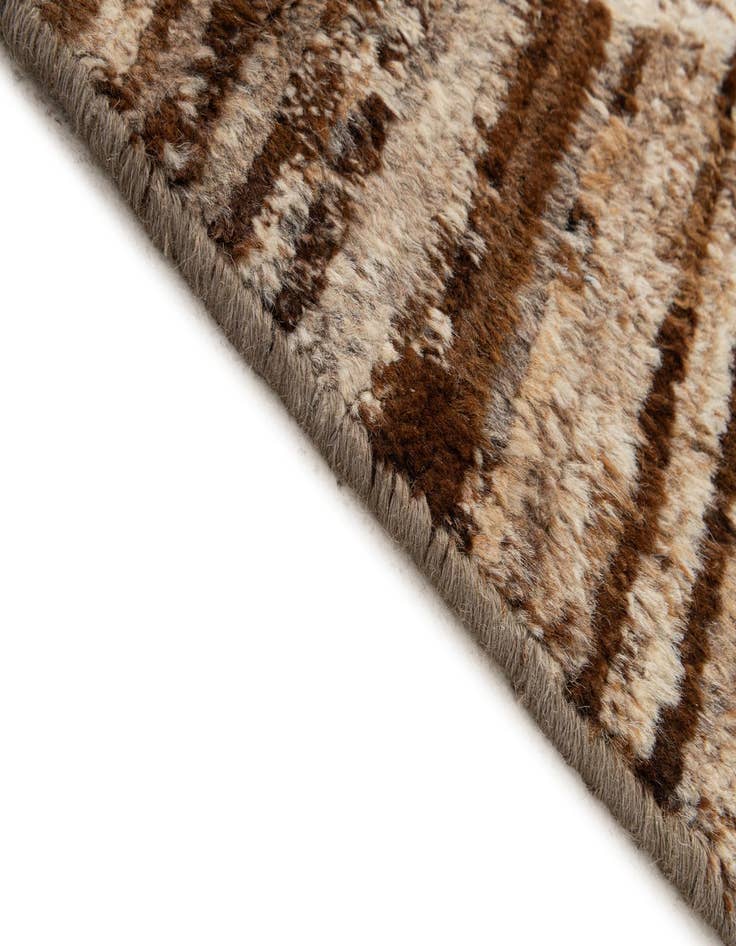 Detail image of  6' 7 x 9' 4  Hand Knotted Moroccan Wool Rug