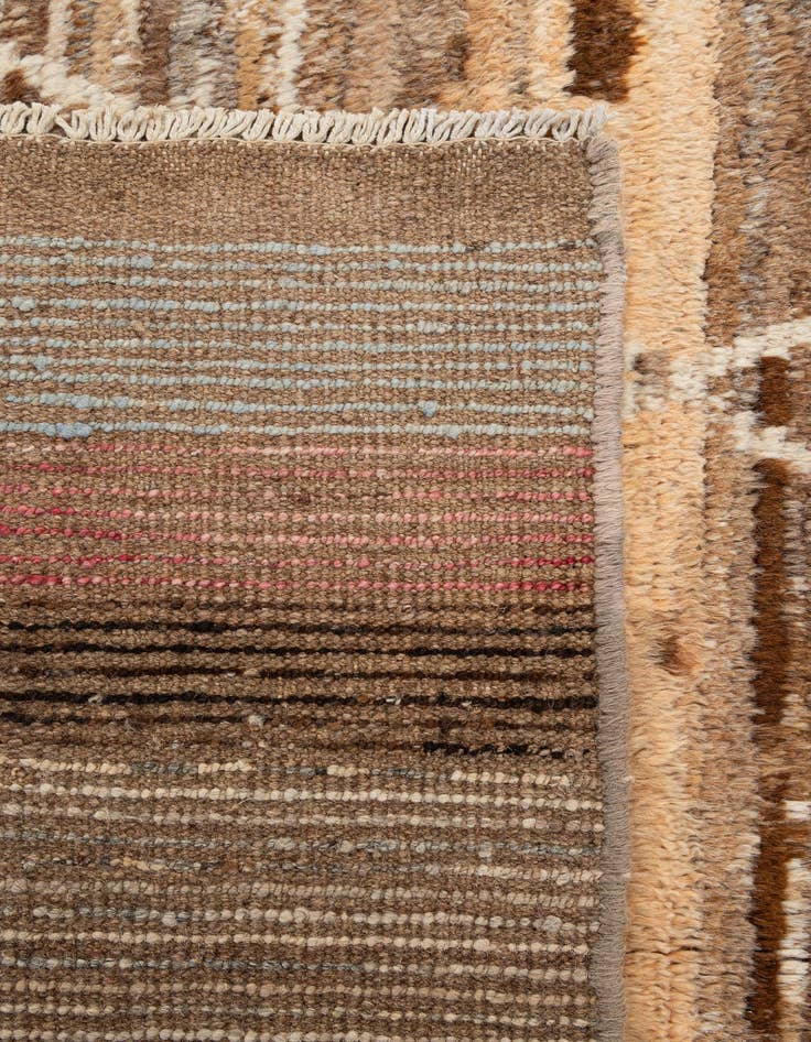 Detail image of  6' 7 x 9' 4  Hand Knotted Moroccan Wool Rug
