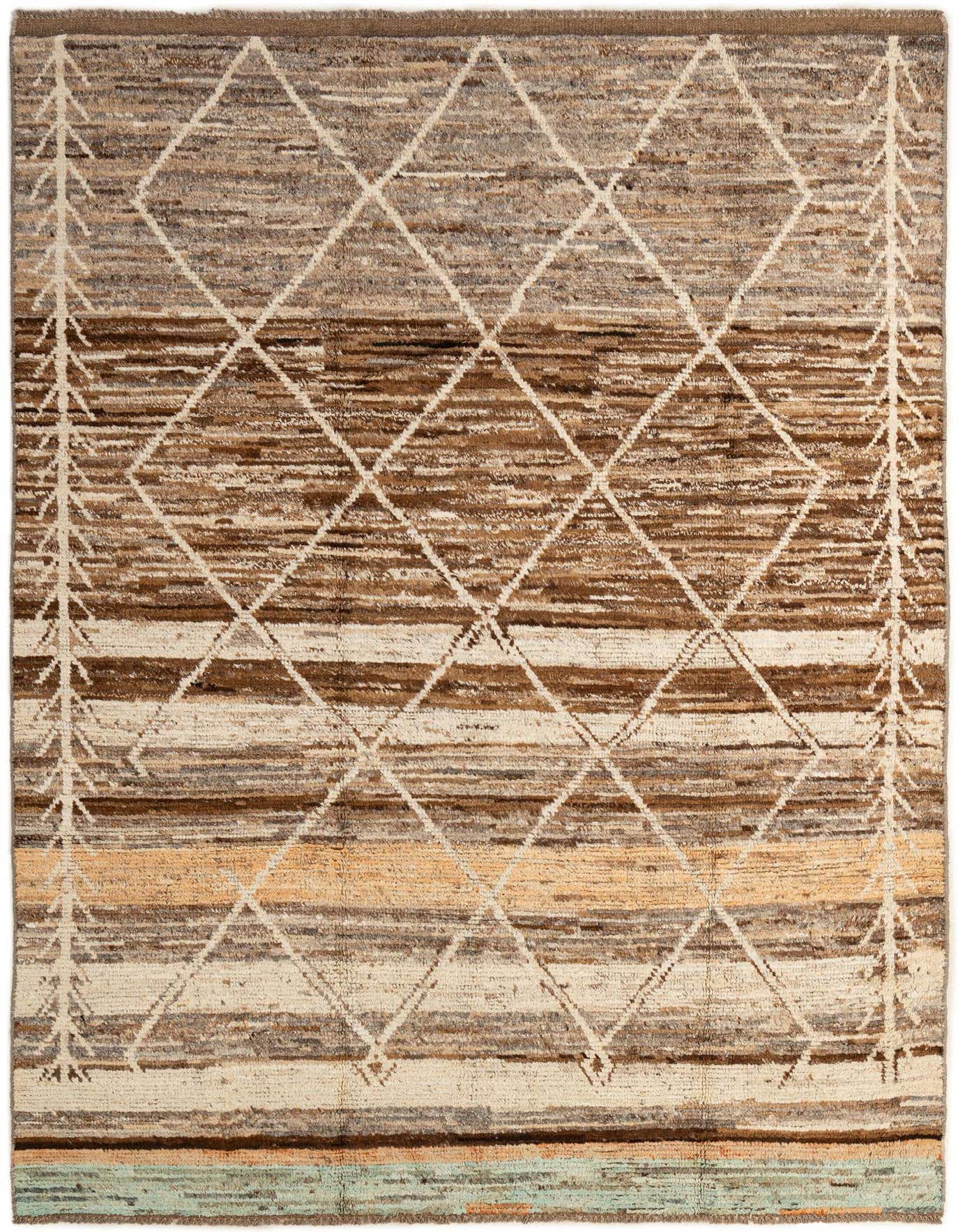 Primary image  6' 9 x 9' 9  Hand Knotted Moroccan Wool Rug