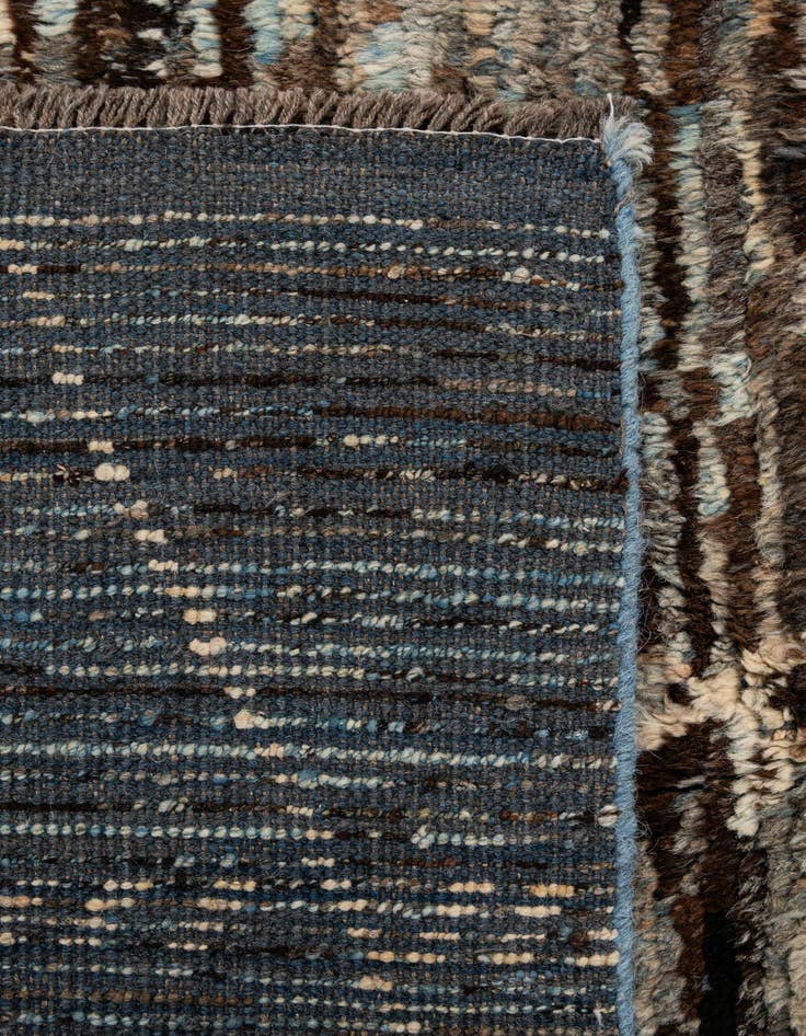 Detail image of  6' 8 x 9' 11  Hand Knotted Moroccan Wool Rug