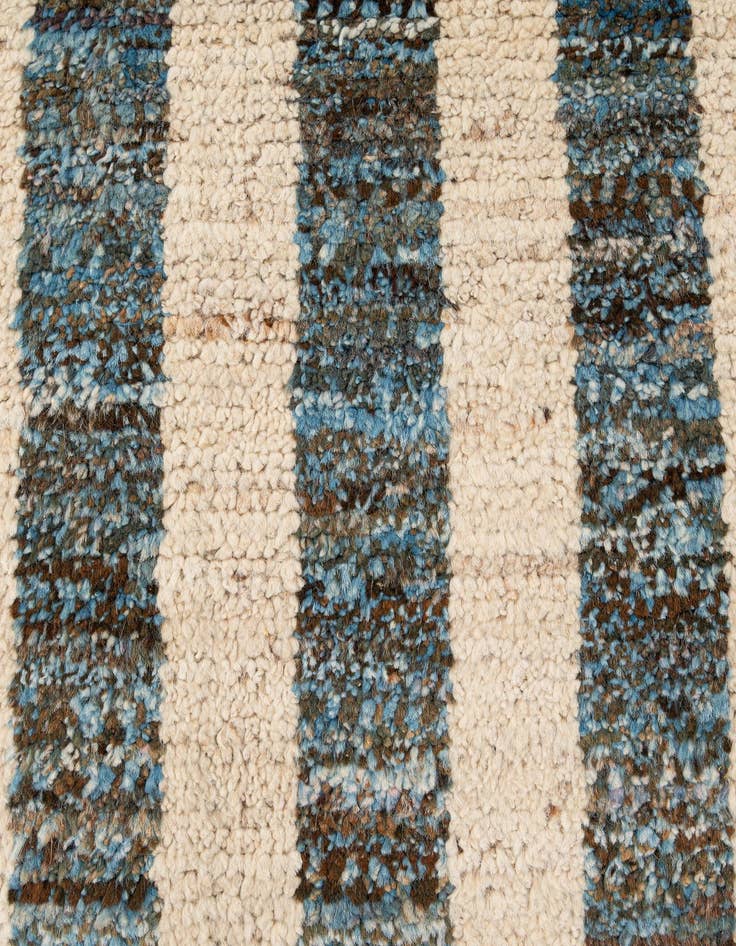 Detail image of  6' 10 x 9' 10  Hand Knotted Moroccan Wool Rug