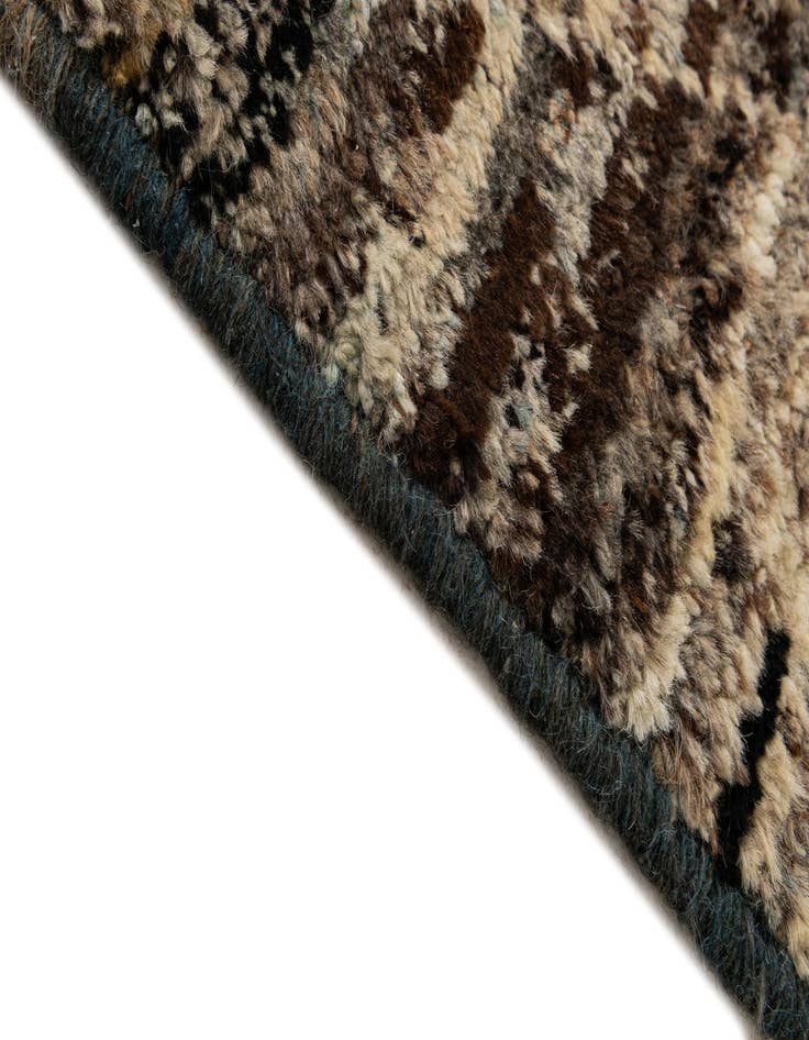 Detail image of  6' 6 x 9' 6  Hand Knotted Moroccan Wool Rug