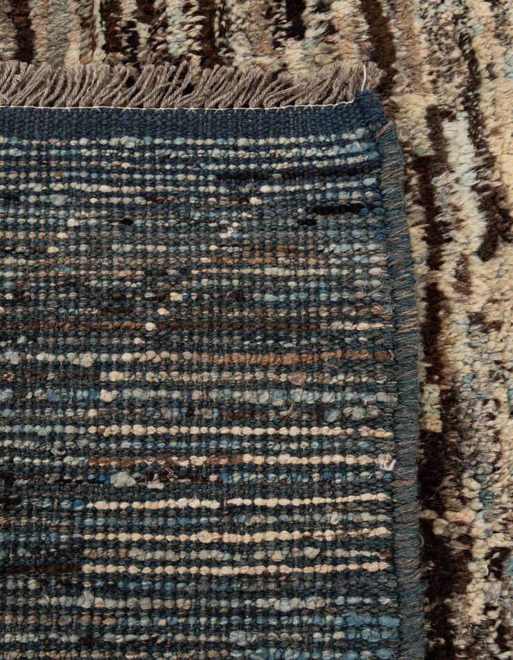 Detail image of  6' 6 x 9' 6  Hand Knotted Moroccan Wool Rug