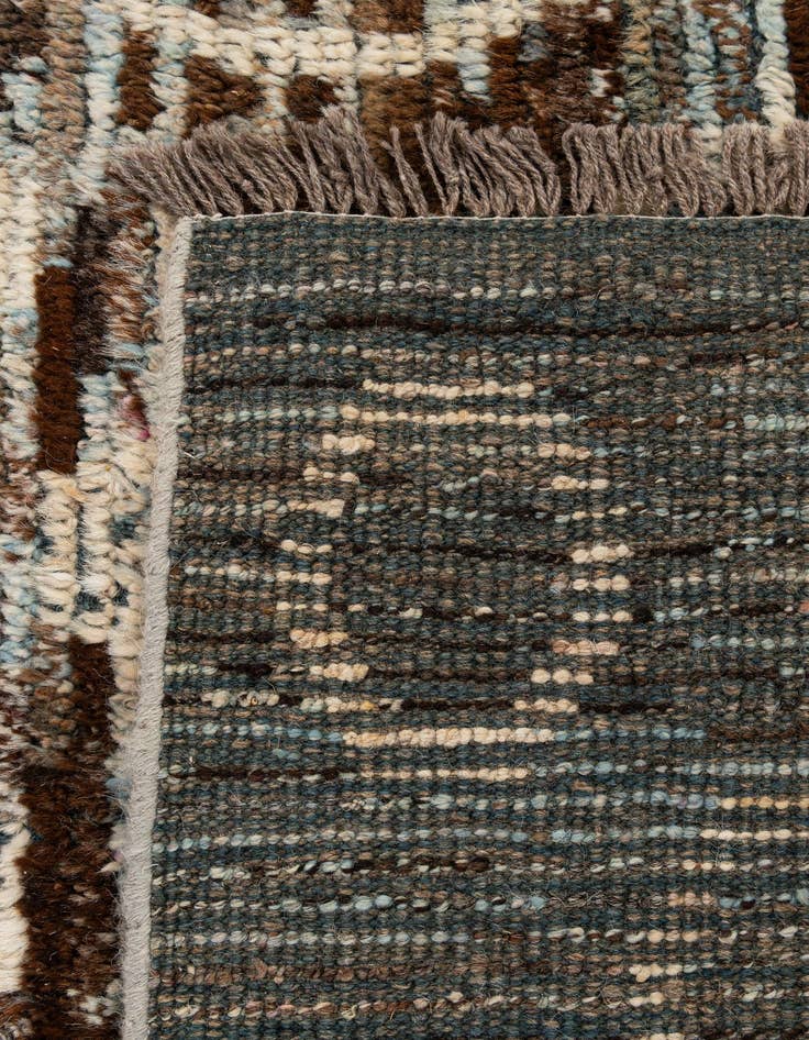 Detail image of  6' 8 x 10' 5  Hand Knotted Moroccan Wool Rug