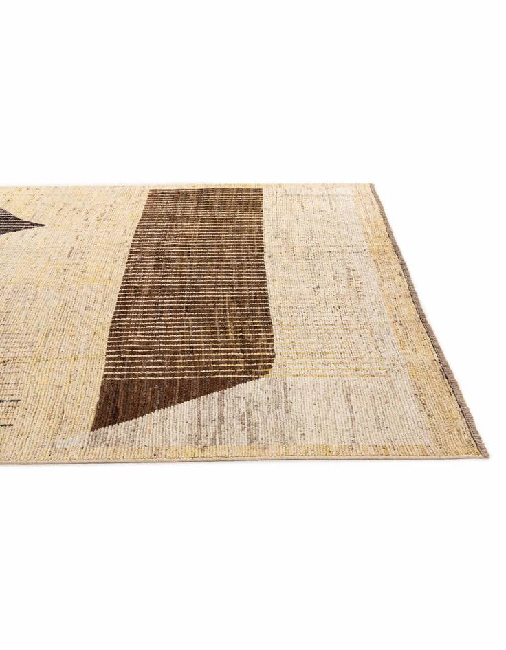 Detail image of  8' 1 x 9' 7  Hand Knotted Moroccan Wool Rug