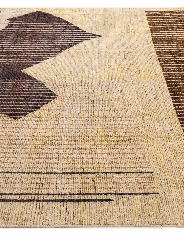 Detail image of  8' 1 x 9' 7  Hand Knotted Moroccan Wool Rug
