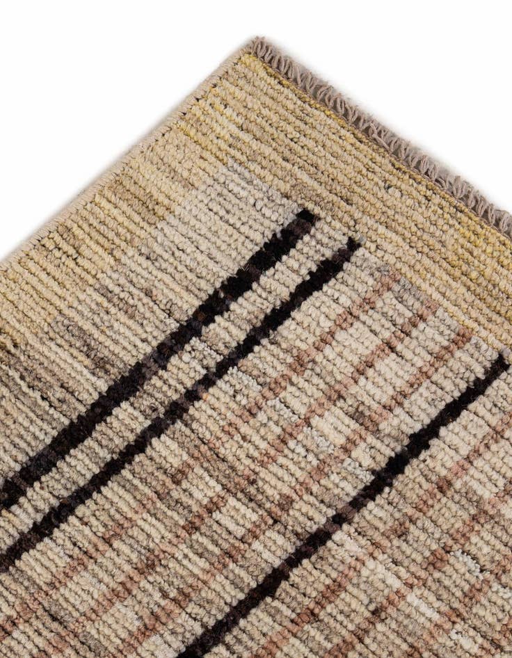 Detail image of  8' 1 x 9' 7  Hand Knotted Moroccan Wool Rug