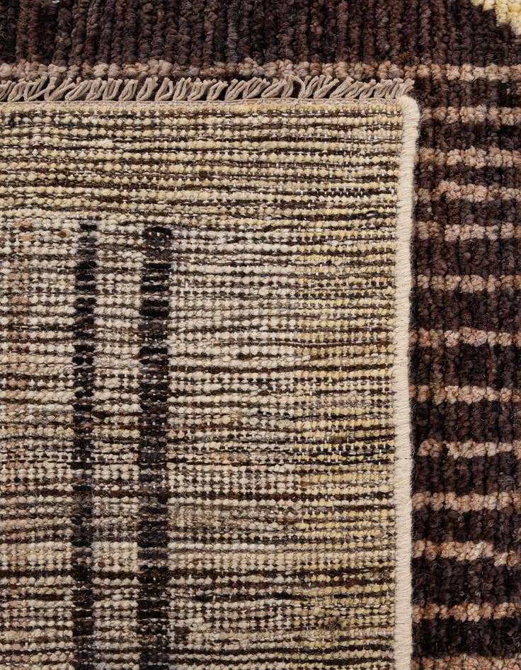 Detail image of  8' 1 x 9' 7  Hand Knotted Moroccan Wool Rug