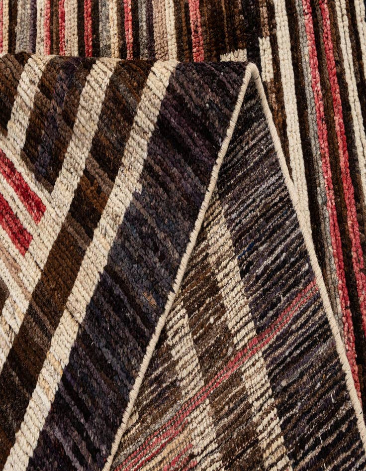 Detail image of  8' 1 x 9' 11  Hand Knotted Moroccan Wool Rug