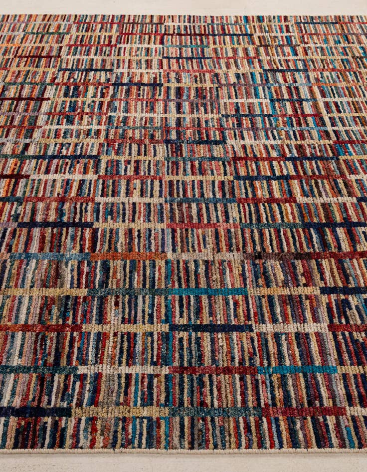 Detail image of  8' 4 x 9' 10  Hand Knotted Moroccan Wool Rug