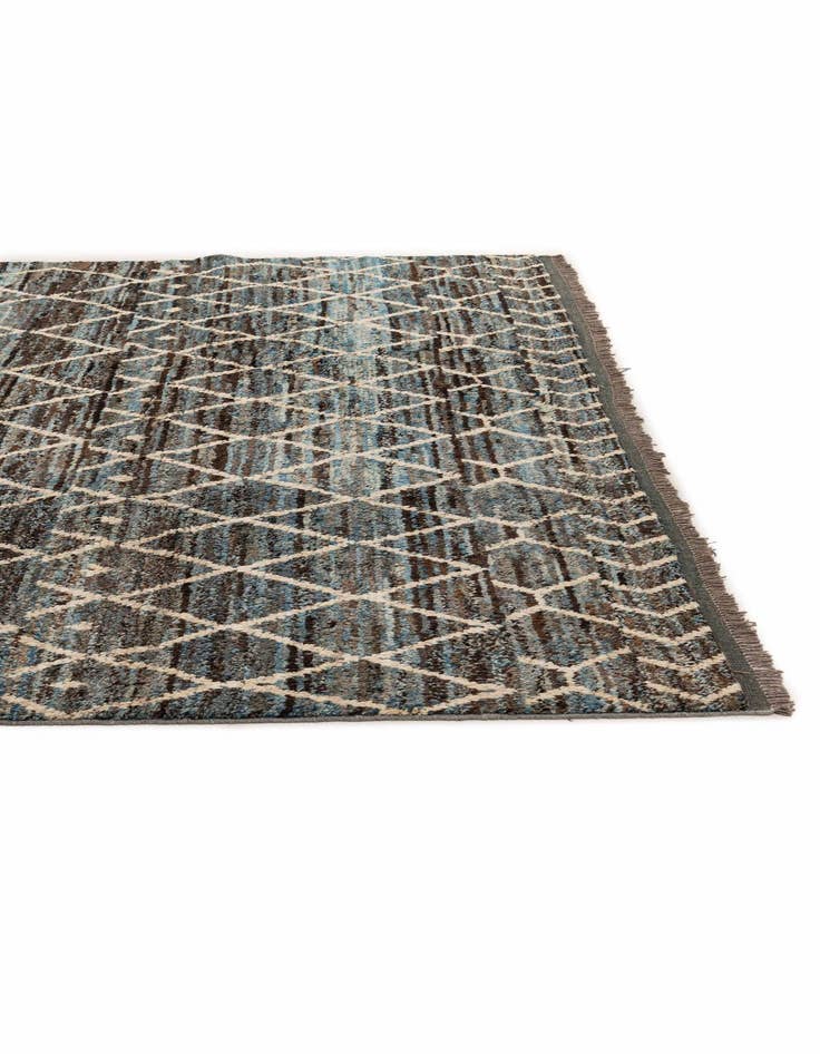 Detail image of  8' 1 x 9' 5  Hand Knotted Moroccan Wool Rug