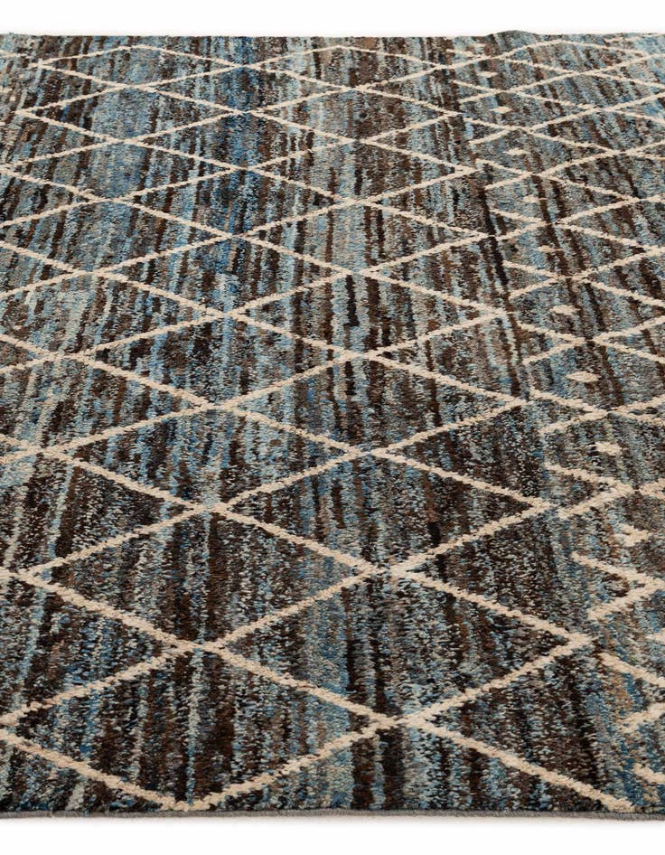 Detail image of  8' 1 x 9' 5  Hand Knotted Moroccan Wool Rug