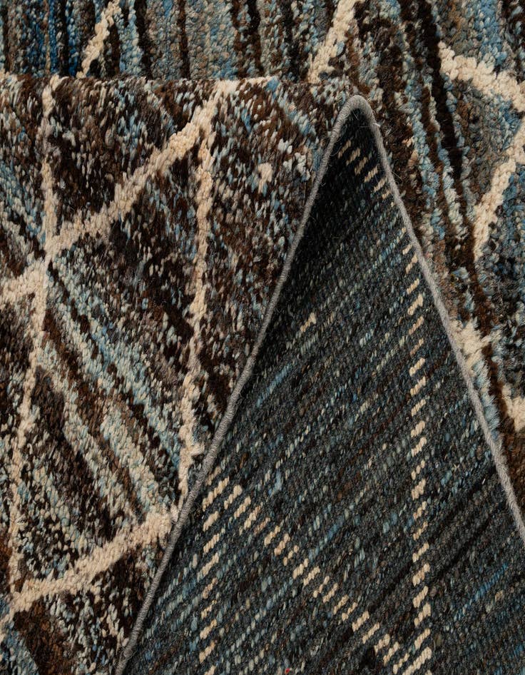 Detail image of  8' 1 x 9' 5  Hand Knotted Moroccan Wool Rug