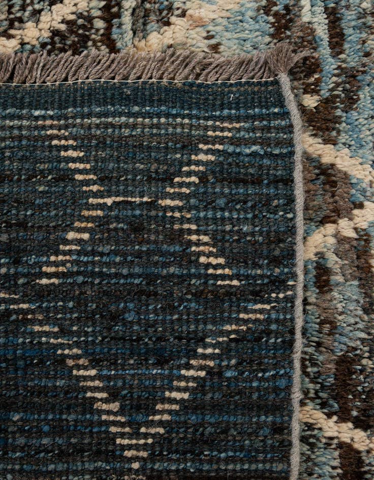 Detail image of  8' 1 x 9' 5  Hand Knotted Moroccan Wool Rug