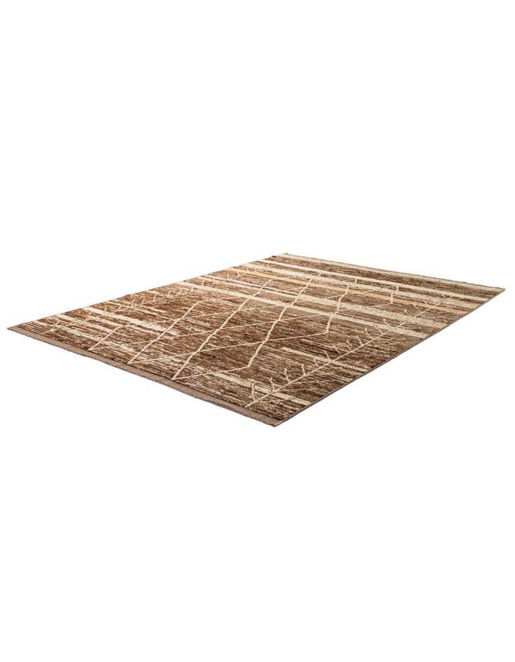 Detail image of  8' 4 x 11' 3  Hand Knotted Moroccan Wool Rug