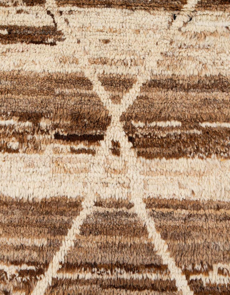 Detail image of  8' 4 x 11' 3  Hand Knotted Moroccan Wool Rug