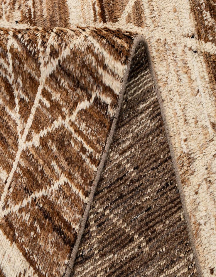 Detail image of  8' 4 x 11' 3  Hand Knotted Moroccan Wool Rug