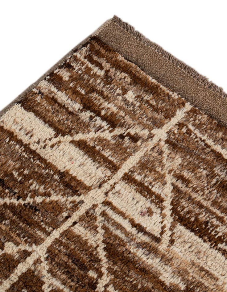 Detail image of  8' 4 x 11' 3  Hand Knotted Moroccan Wool Rug