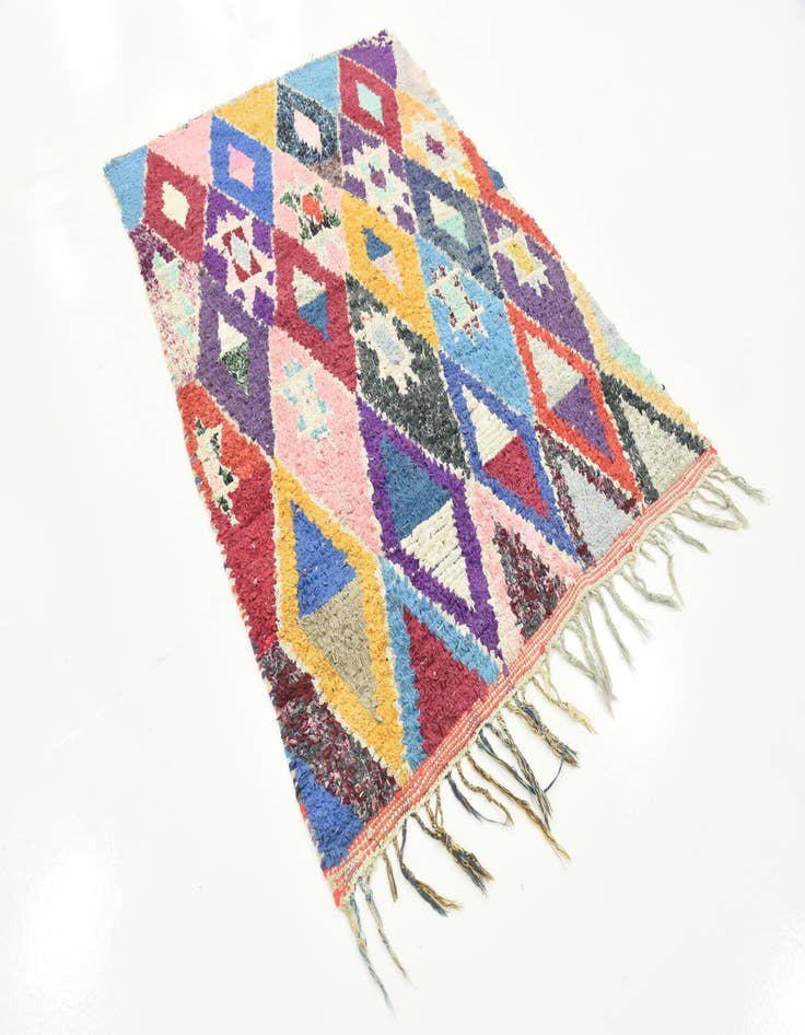 Detail image of  3' 3 x 6' 3  Hand Knotted Moroccan Wool Rug