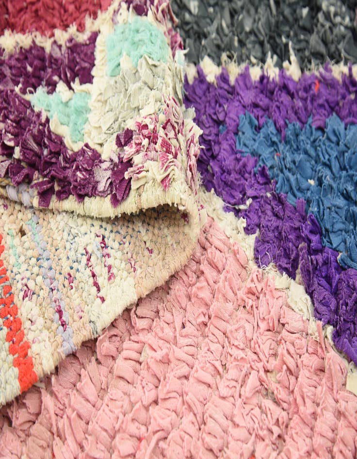 Detail image of  3' 3 x 6' 3  Hand Knotted Moroccan Wool Rug