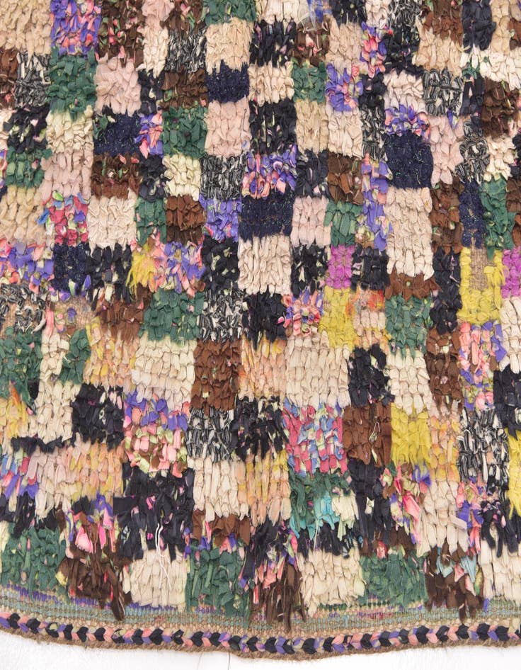 Detail image of  4' 9 x 6' 2  Hand Knotted Moroccan Rug