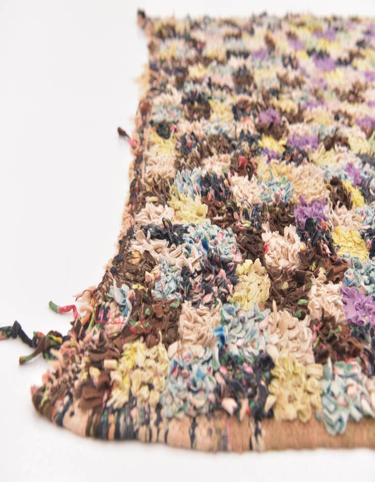 Detail image of  4' 9 x 6' 2  Hand Knotted Moroccan Rug