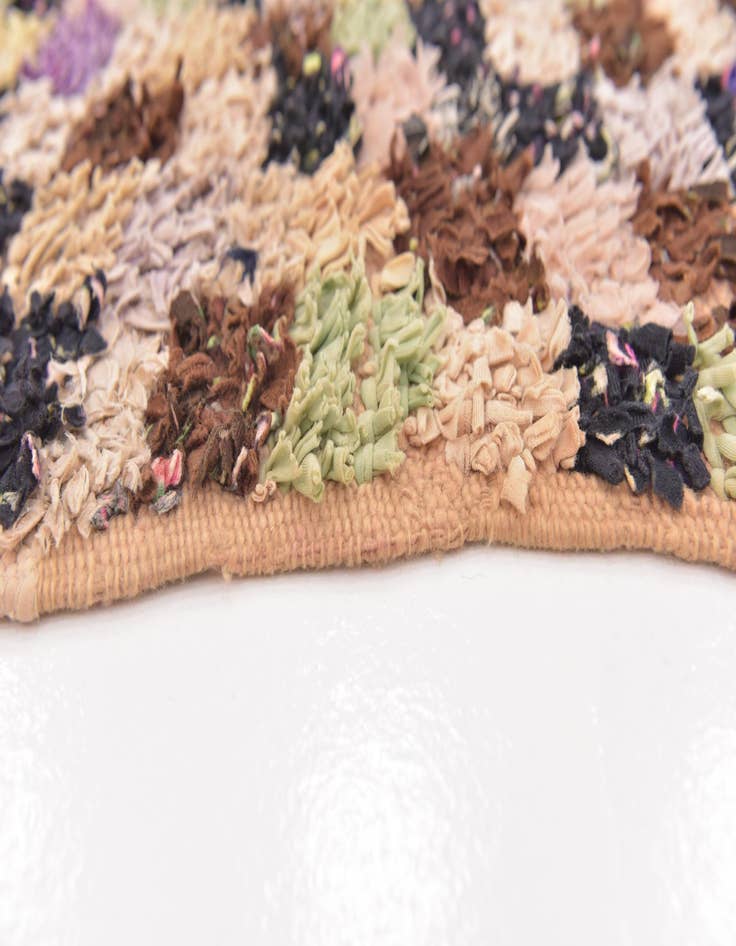 Detail image of  4' 9 x 6' 2  Hand Knotted Moroccan Rug