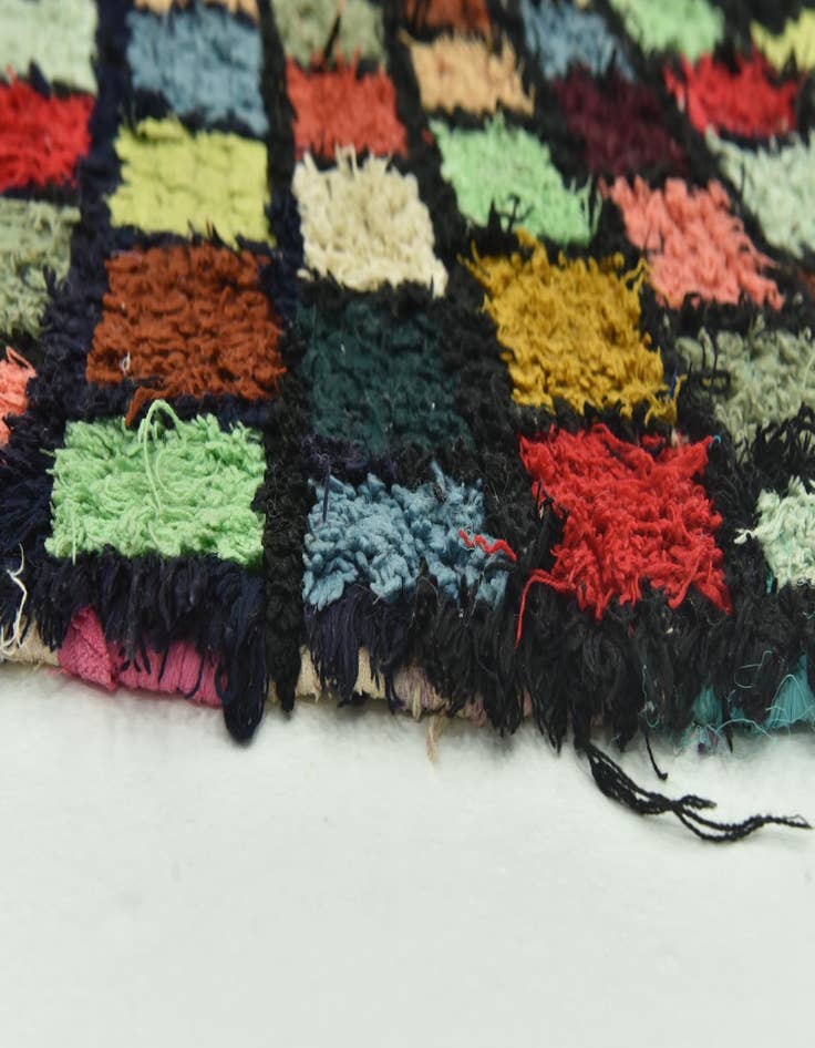 Detail image of  5' 7 x 9' 3  Hand Knotted Moroccan Wool Rug