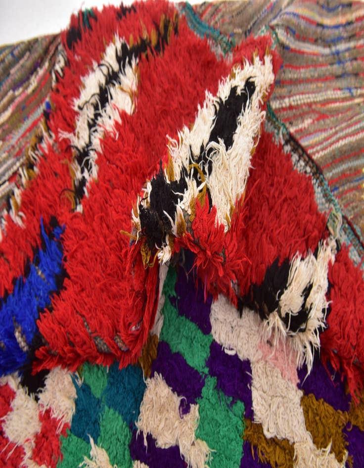 Detail image of  4' 9 x 6' 3  Hand Knotted Moroccan Wool Rug
