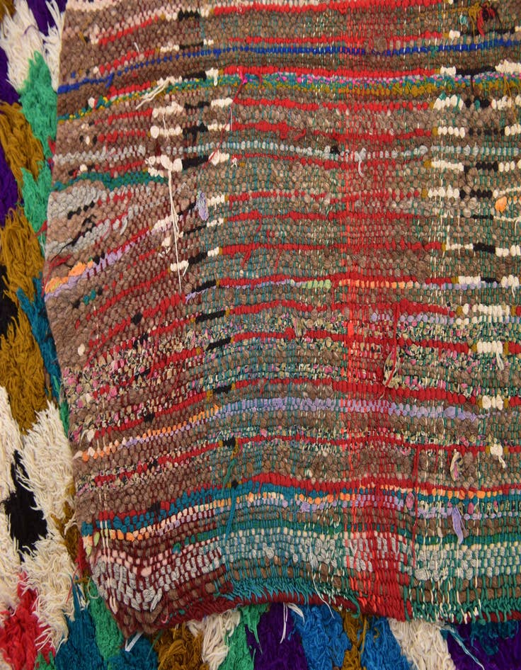 Detail image of  4' 9 x 6' 3  Hand Knotted Moroccan Wool Rug