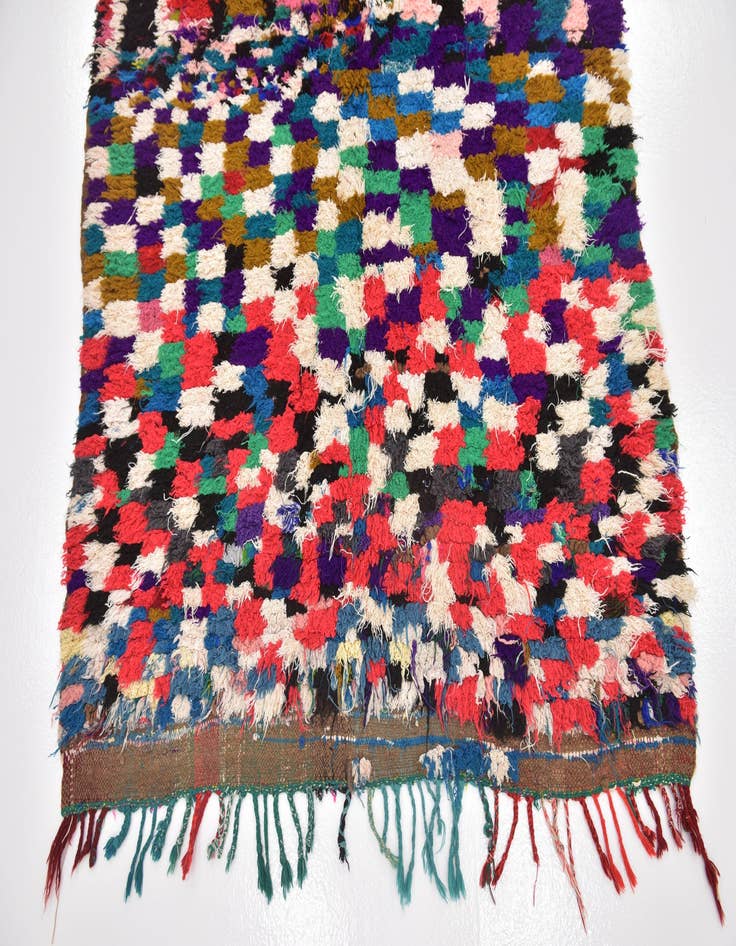 Detail image of  4' 9 x 6' 3  Hand Knotted Moroccan Wool Rug