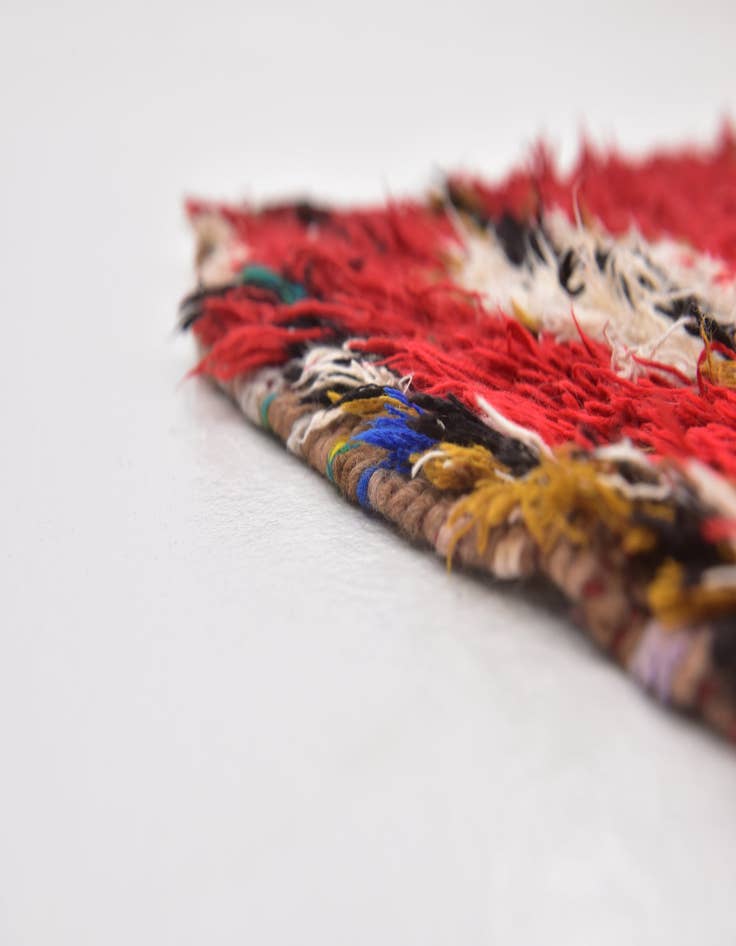 Detail image of  4' 9 x 6' 3  Hand Knotted Moroccan Wool Rug