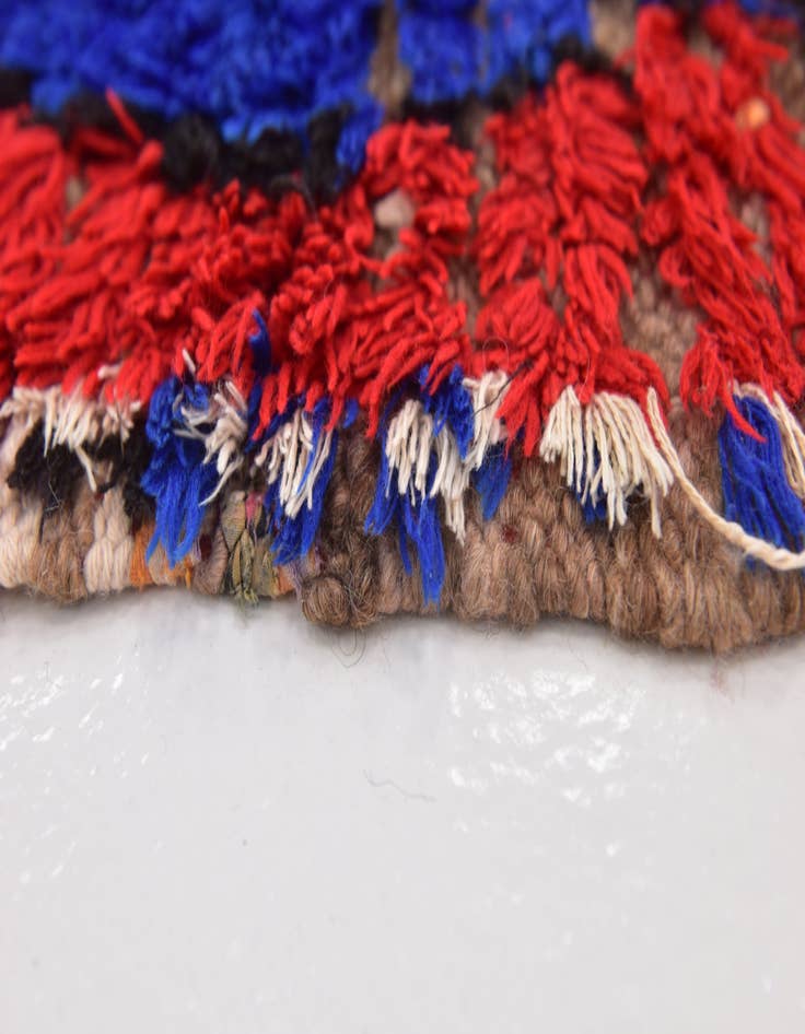 Detail image of  4' 9 x 6' 3  Hand Knotted Moroccan Wool Rug