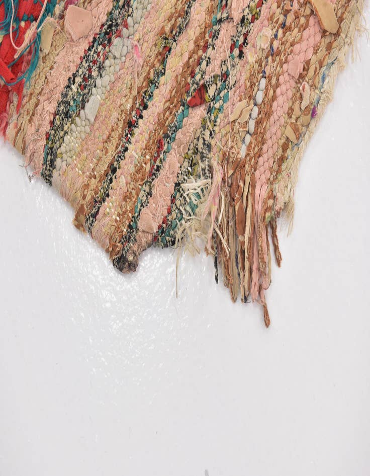 Detail image of  3' 5 x 5'  Hand Knotted Moroccan Rug