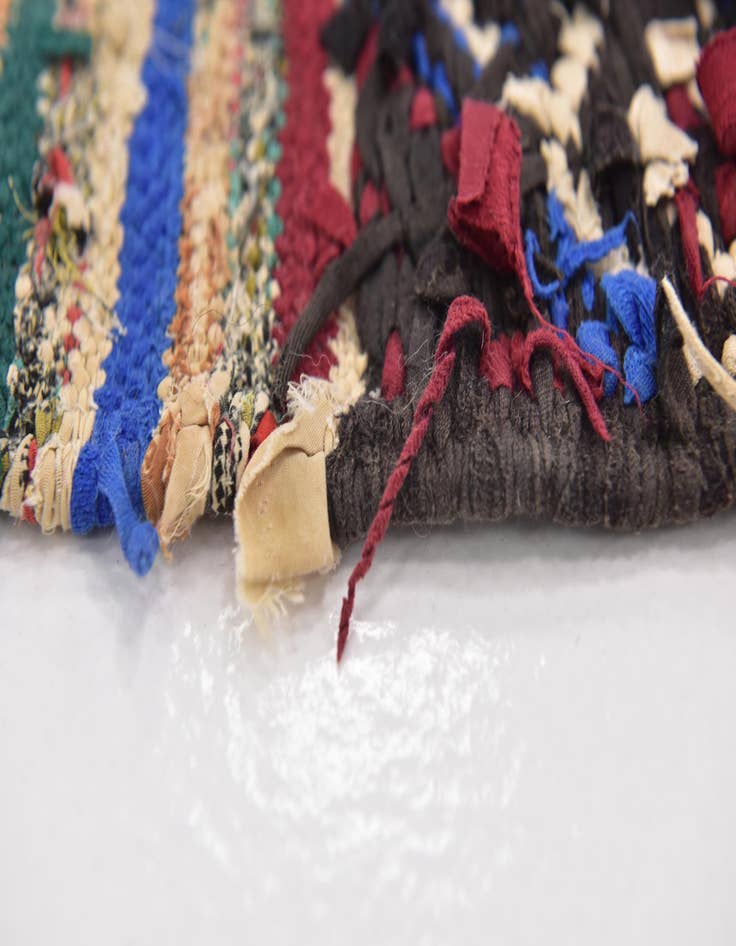 Detail image of  3' 5 x 5'  Hand Knotted Moroccan Rug