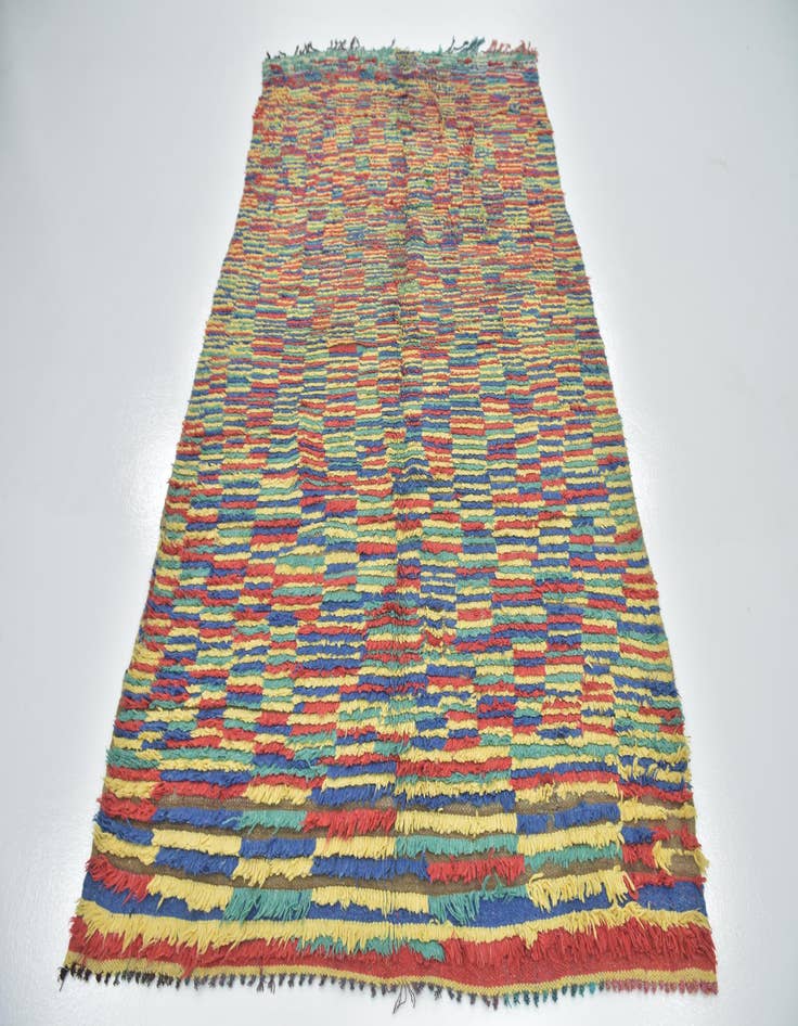 Detail image of  5' x 9'  Hand Knotted Moroccan Wool Rug