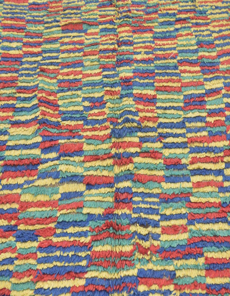 Detail image of  5' x 9'  Hand Knotted Moroccan Wool Rug