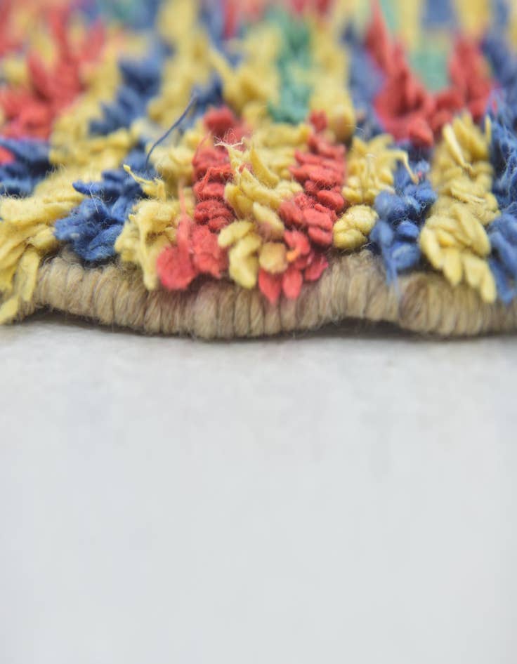 Detail image of  5' x 9'  Hand Knotted Moroccan Wool Rug