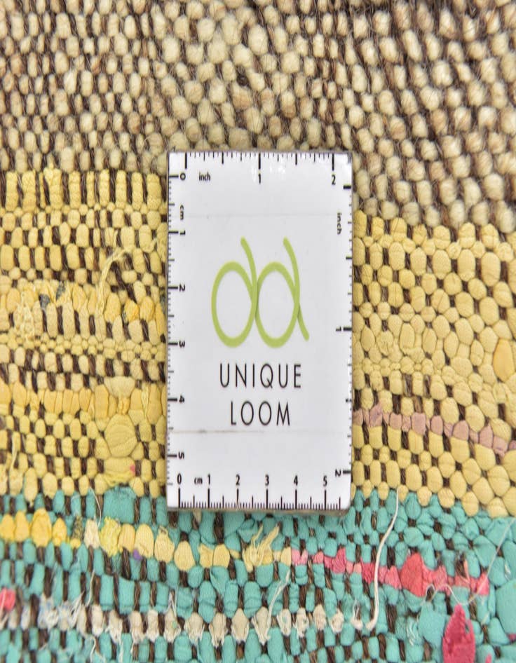 Detail image of  4' 10 x 8'  Hand Knotted Moroccan Wool Rug