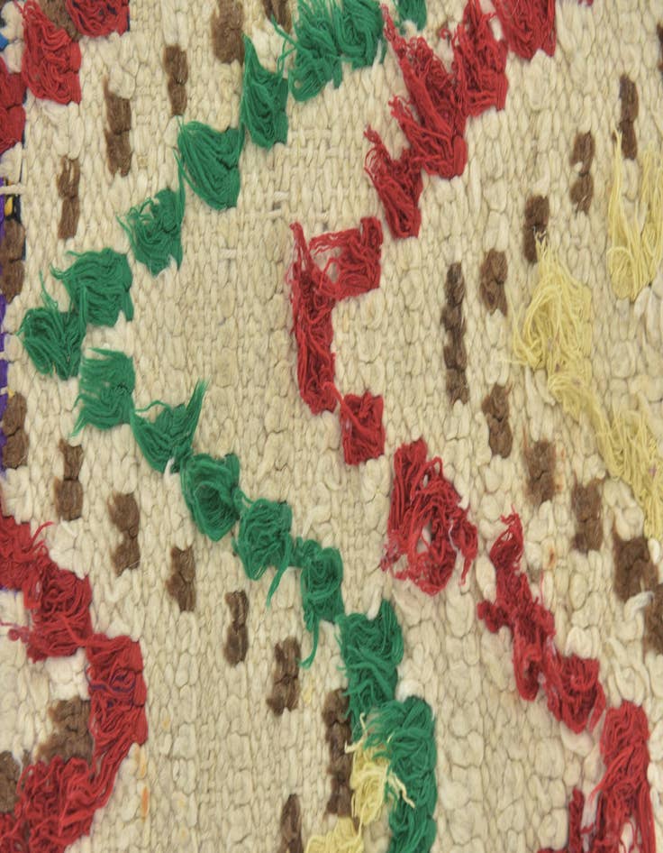 Detail image of  2' 7 x 5' 5  Hand Knotted Moroccan Wool Rug