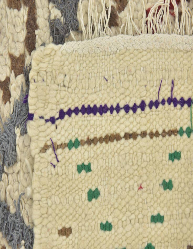 Detail image of  2' 7 x 5' 5  Hand Knotted Moroccan Wool Rug