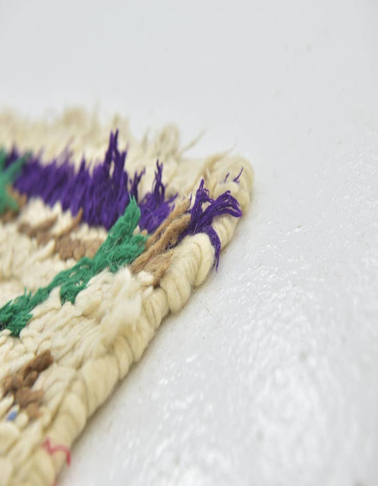 Detail image of  2' 7 x 5' 5  Hand Knotted Moroccan Wool Rug