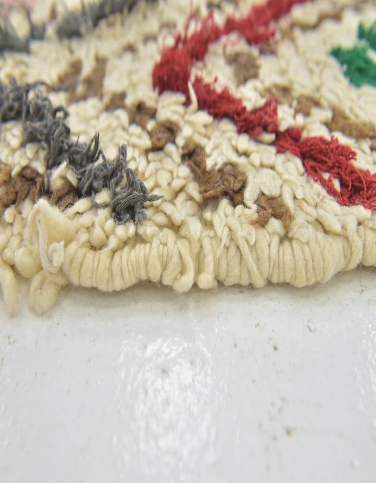 Detail image of  2' 7 x 5' 5  Hand Knotted Moroccan Wool Rug