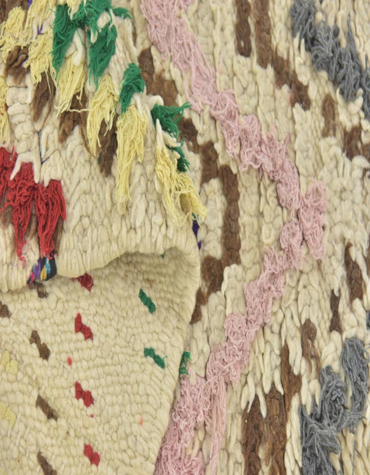 Detail image of  2' 7 x 5' 5  Hand Knotted Moroccan Wool Rug