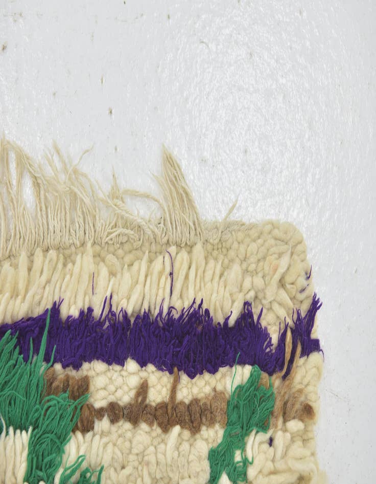 Detail image of  2' 7 x 5' 5  Hand Knotted Moroccan Wool Rug