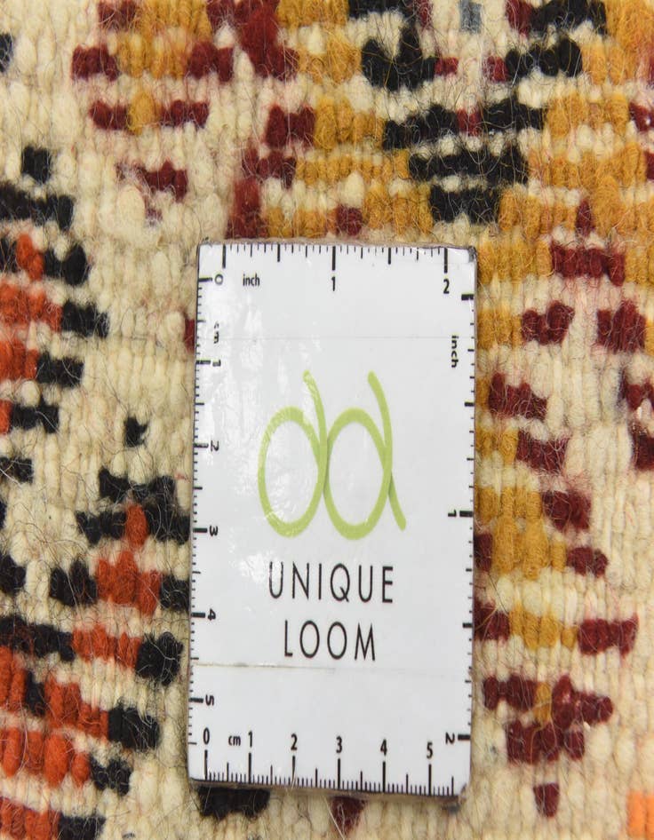 Detail image of  6' 6 x 10'  Hand Knotted Moroccan Wool Rug