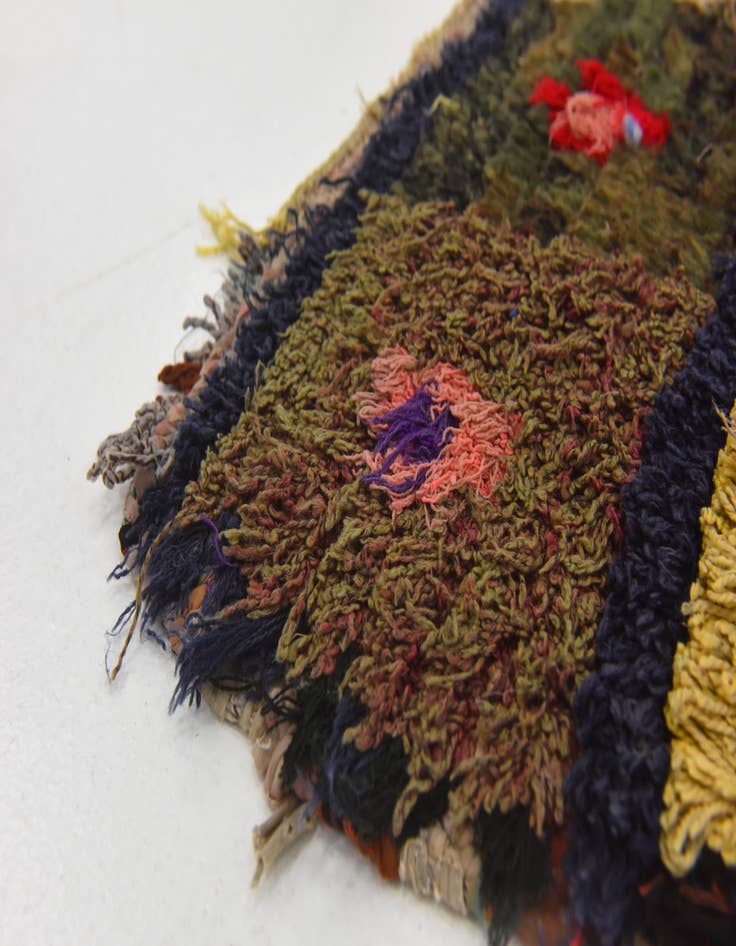 Detail image of  3' 9 x 5' 7  Hand Knotted Moroccan Wool Rug